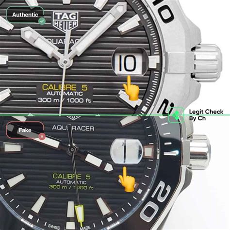 how to tell a fake tag heuer aquaracer ladies watch|tag aquaracer chronograph automatic.